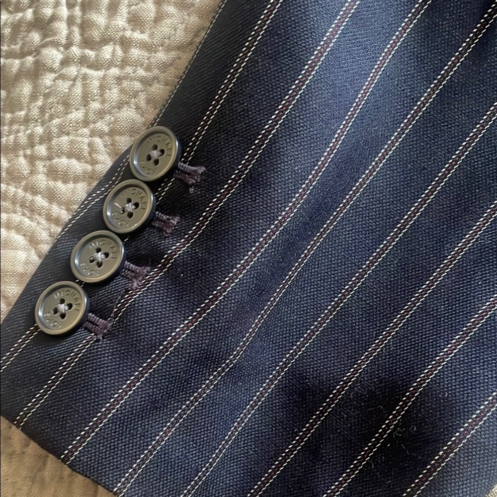 Michael Kors Navy Pinstripe Blazer - Picture 4 of 8